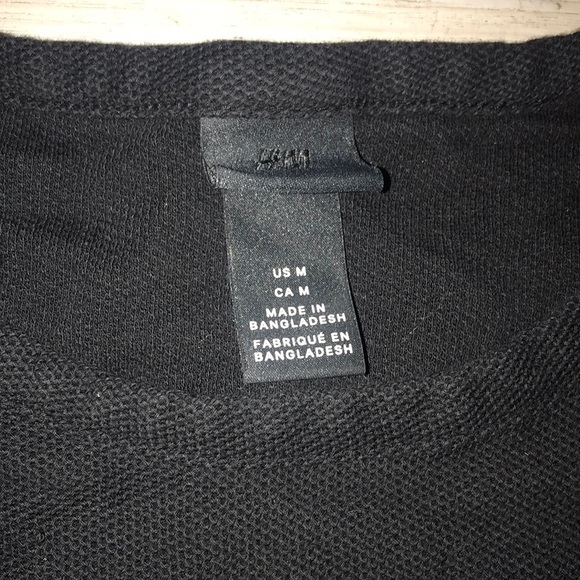 H&M black and white short sleeves tshirt Santa Monica LA California size medium - Picture 6 of 11